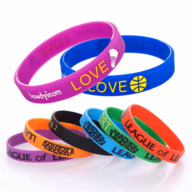 printed silicone wristbands