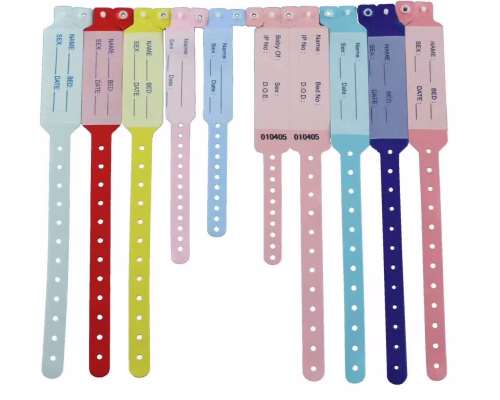 About 9 patient Wristbands