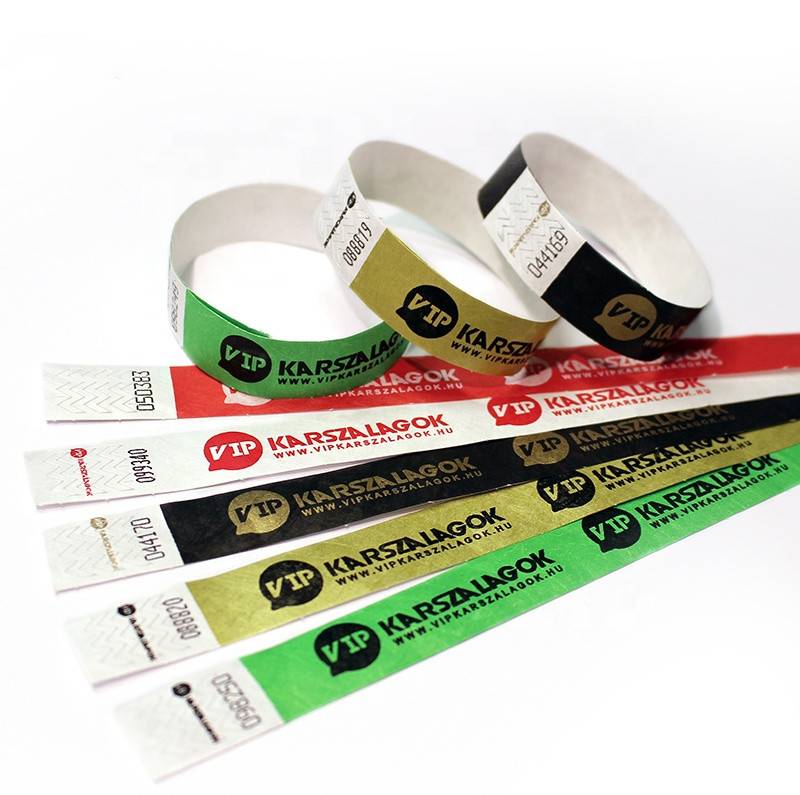 Printed Tyvek Wristband