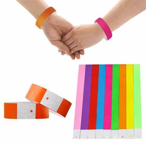 Plain Tyvek wristbands